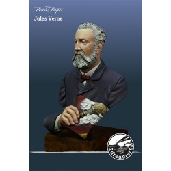 Jules Verne resin bust